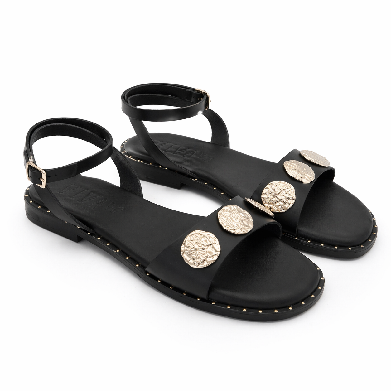 Sandalia GAIA. Negro