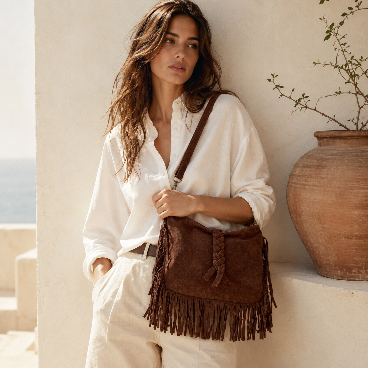 Bolso INDIRA. Marrón