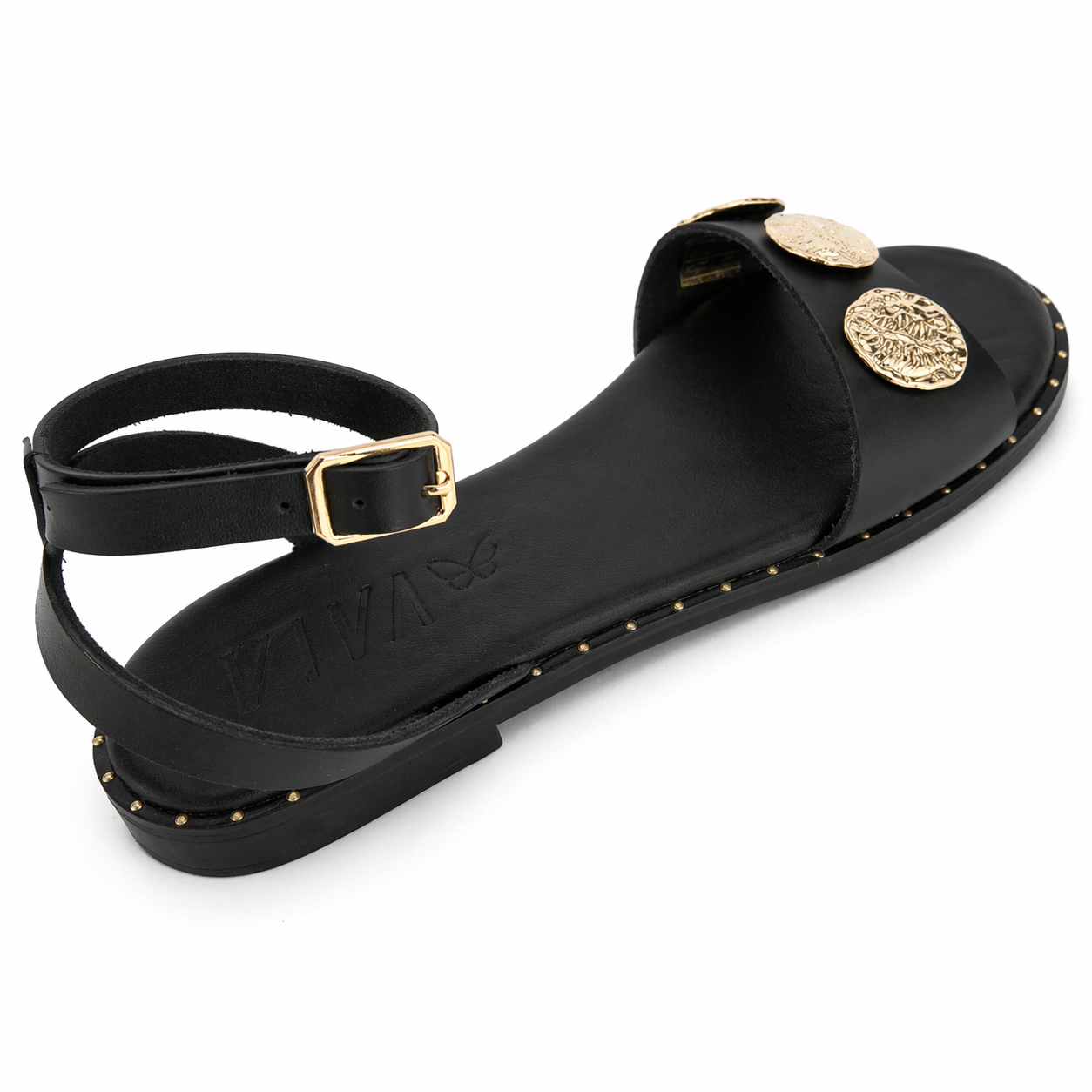 Sandalia GAIA. Negro