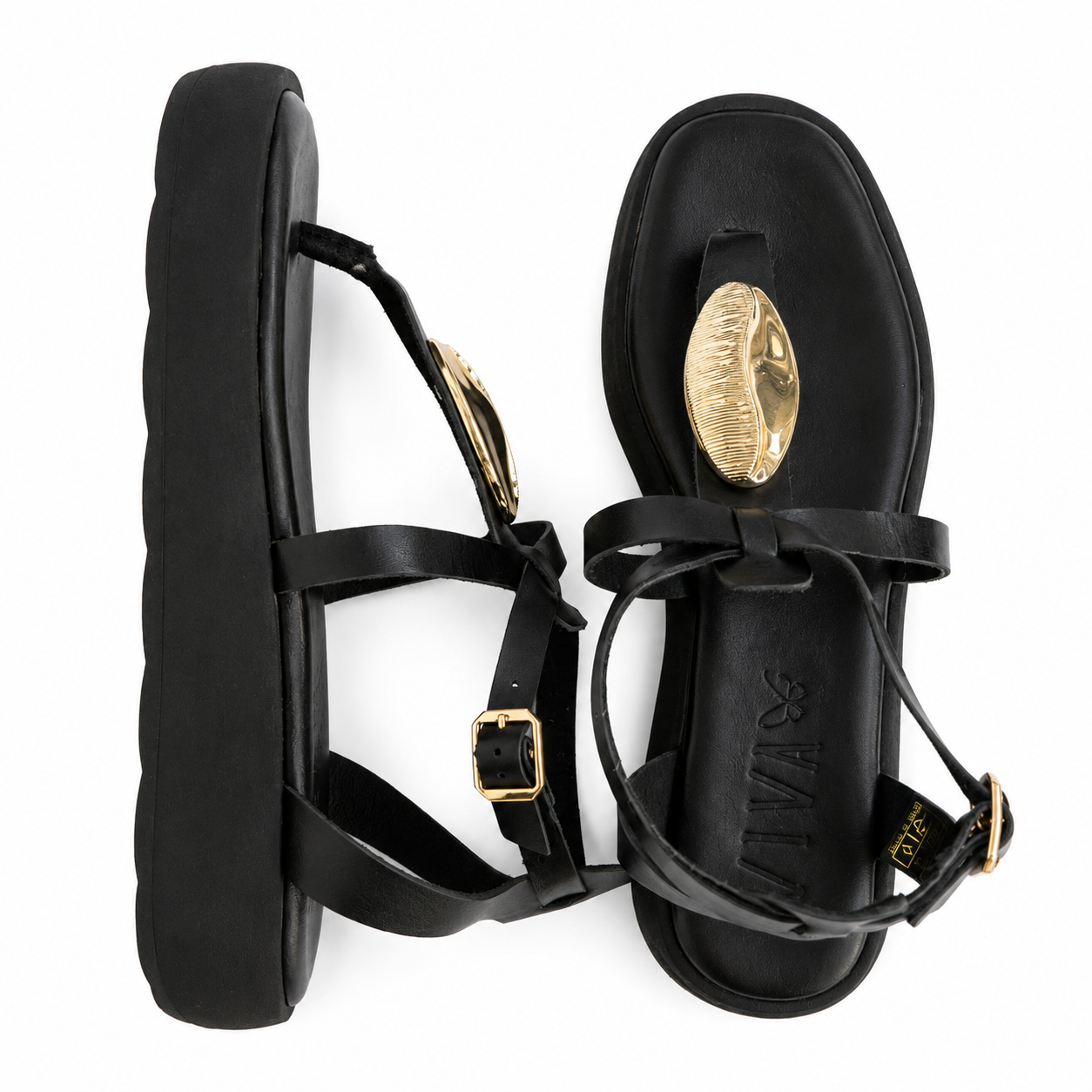 Sandalia IRIS. Negro