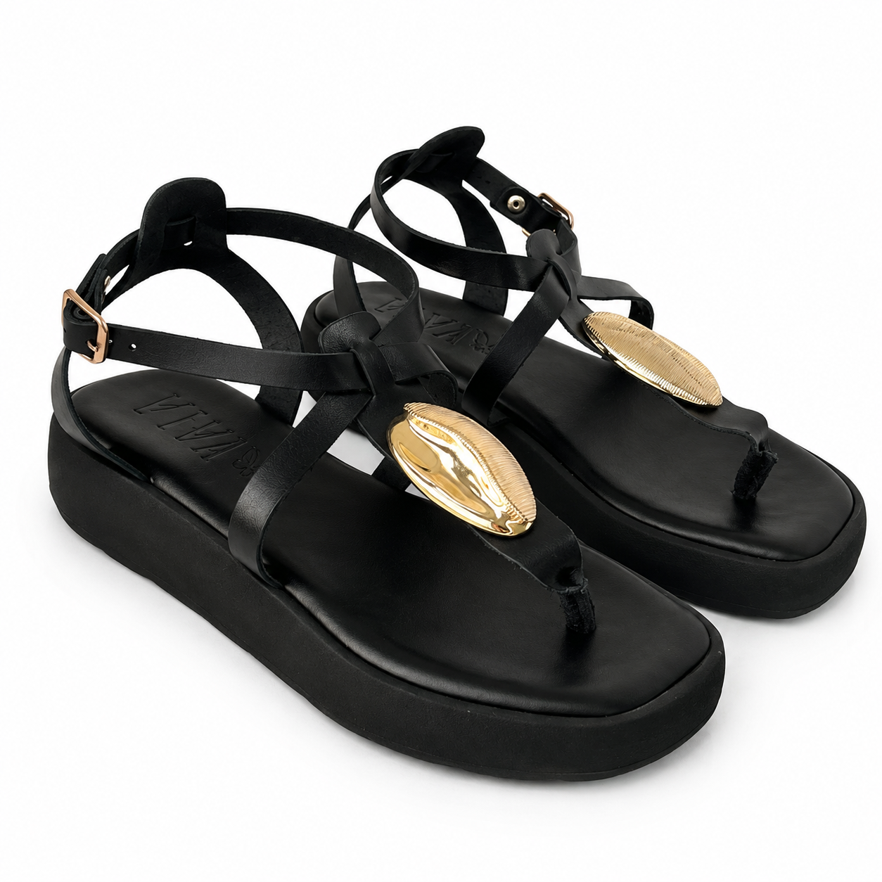 Sandalia IRIS. Negro