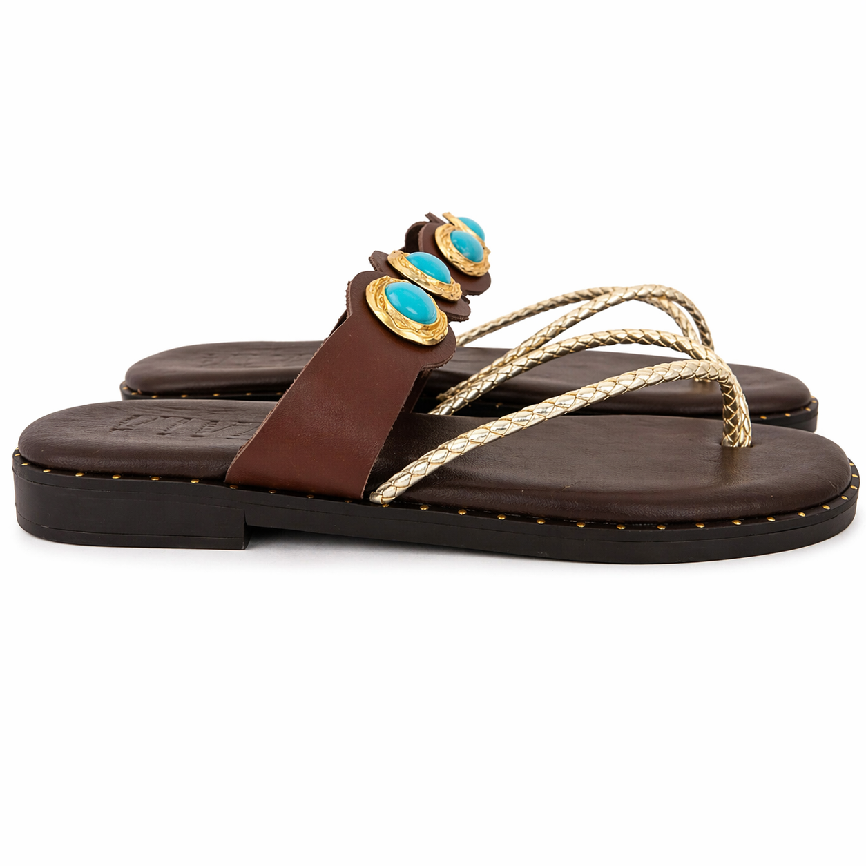 Sandalia CARLA. Marrón