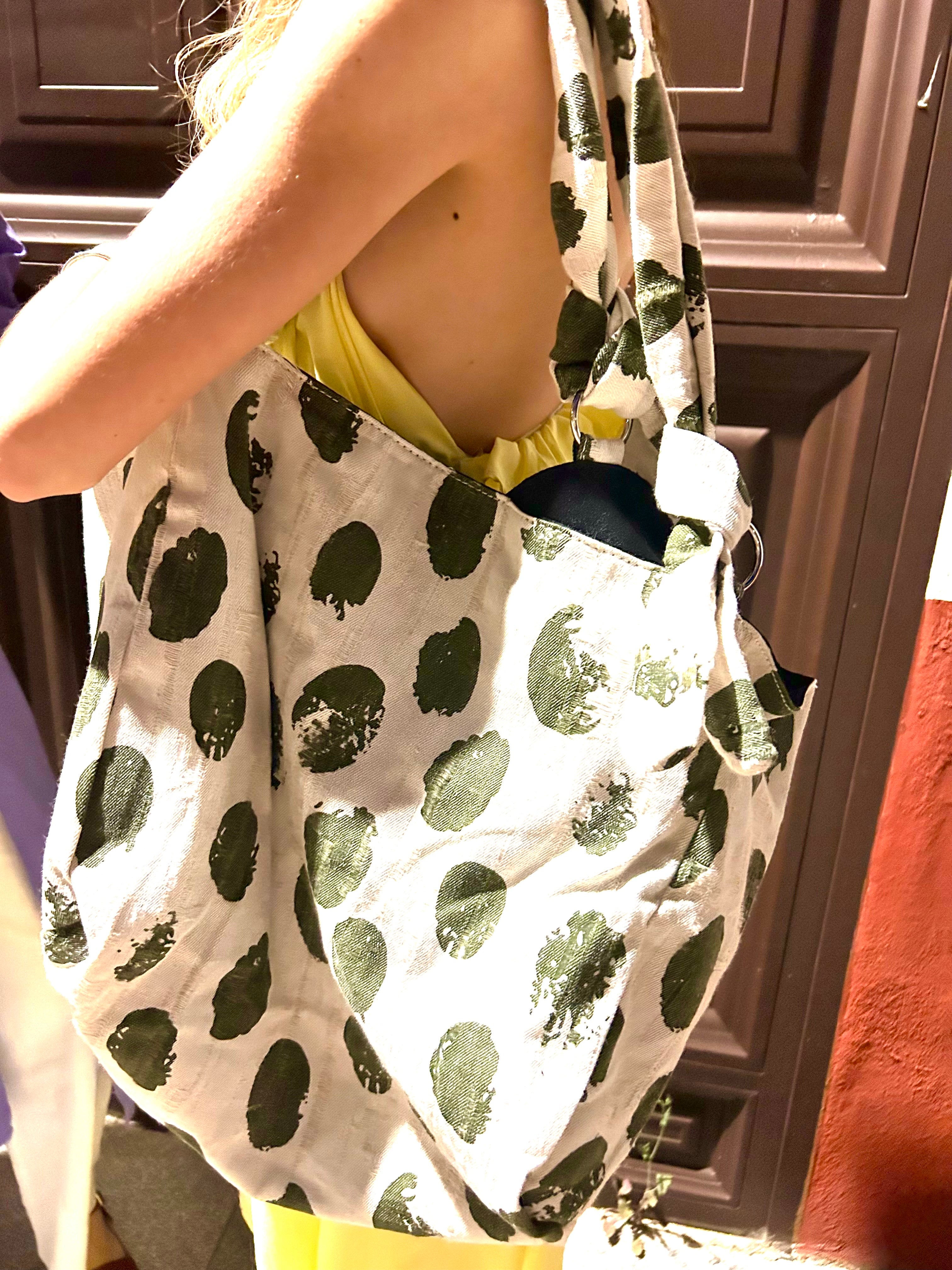 BOLSA TOTE TOSCANA BEIS Y VERDE