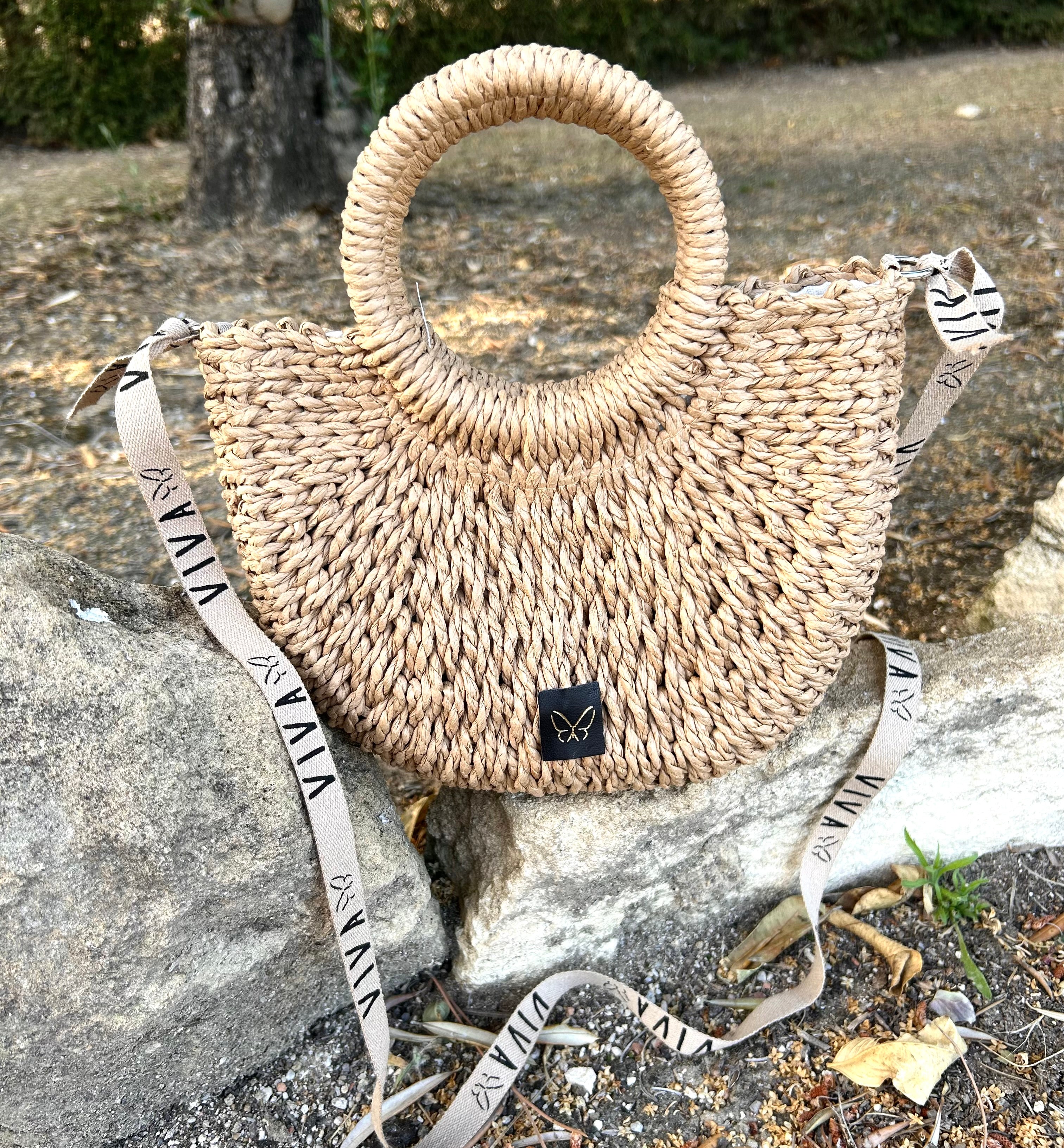 BOLSO DE RAFIA CAPRI CAMEL