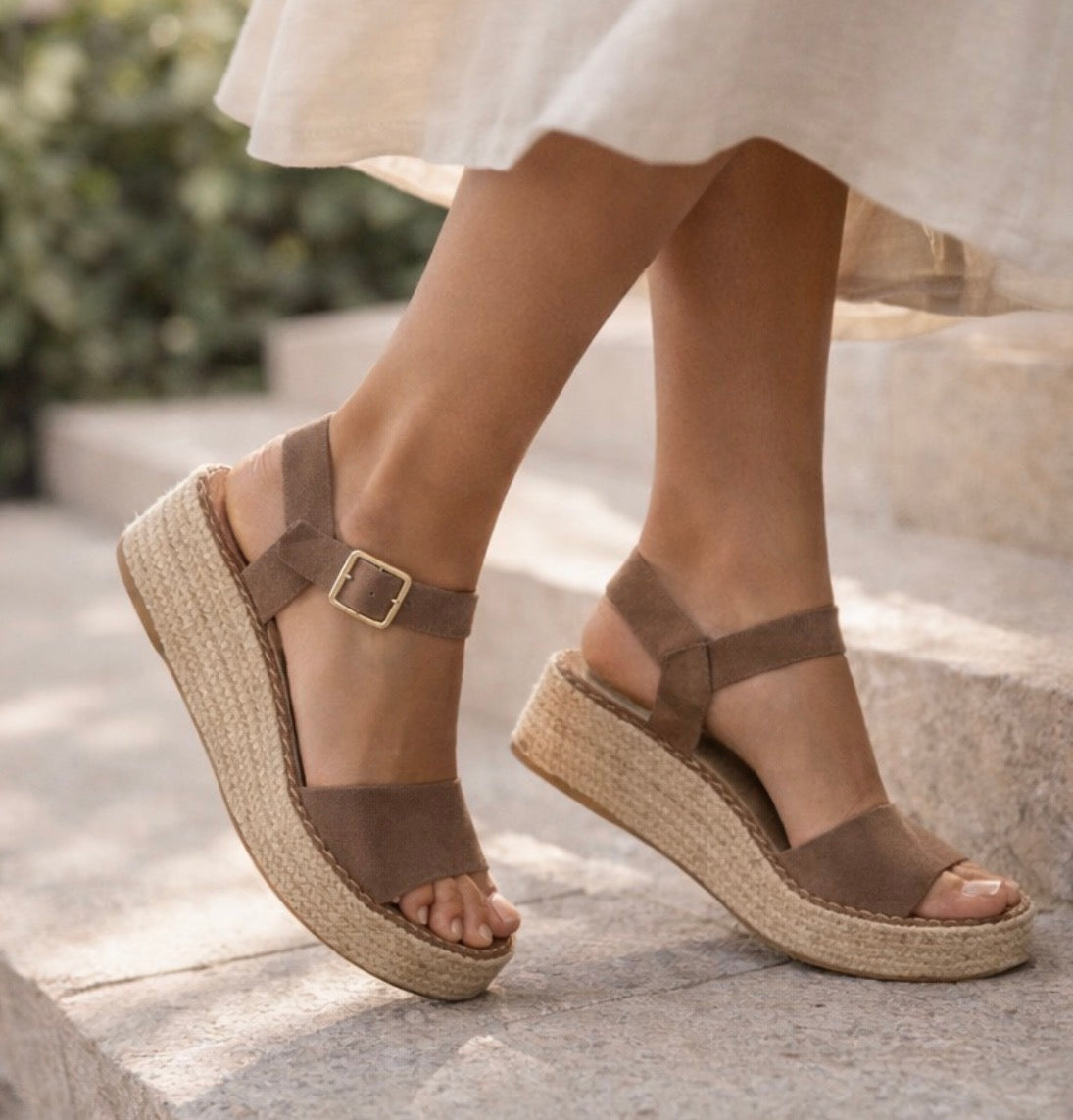 Cuña Esparto CANDELA. Taupe