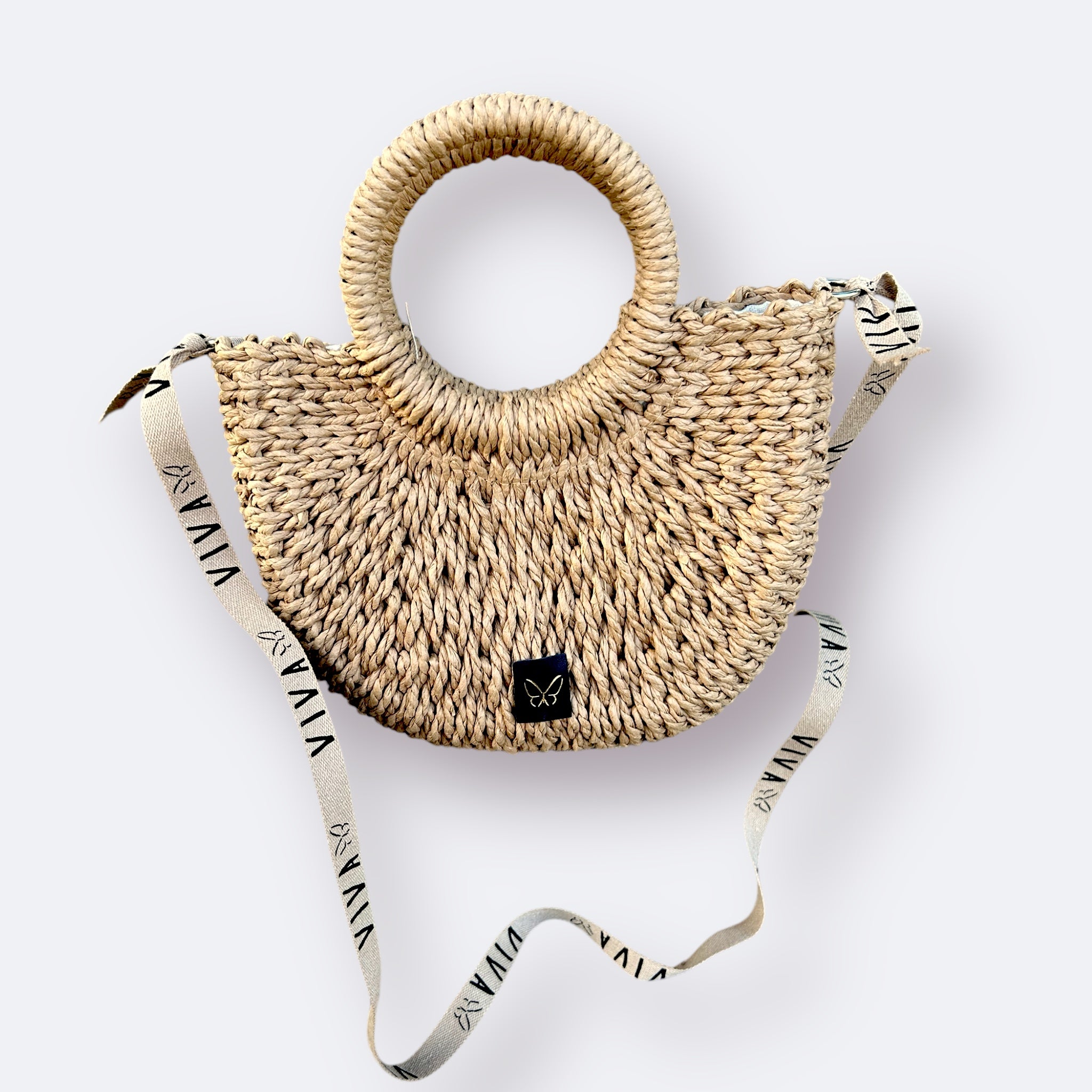 BOLSO DE RAFIA CAPRI CAMEL