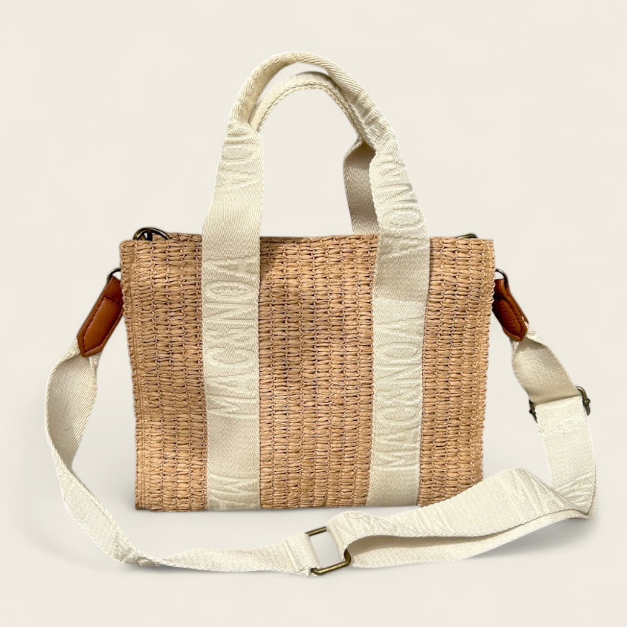 IBIZA. Bolso de Rafia. Doble asa