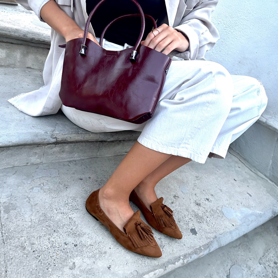 Mocasín VERA. Camel