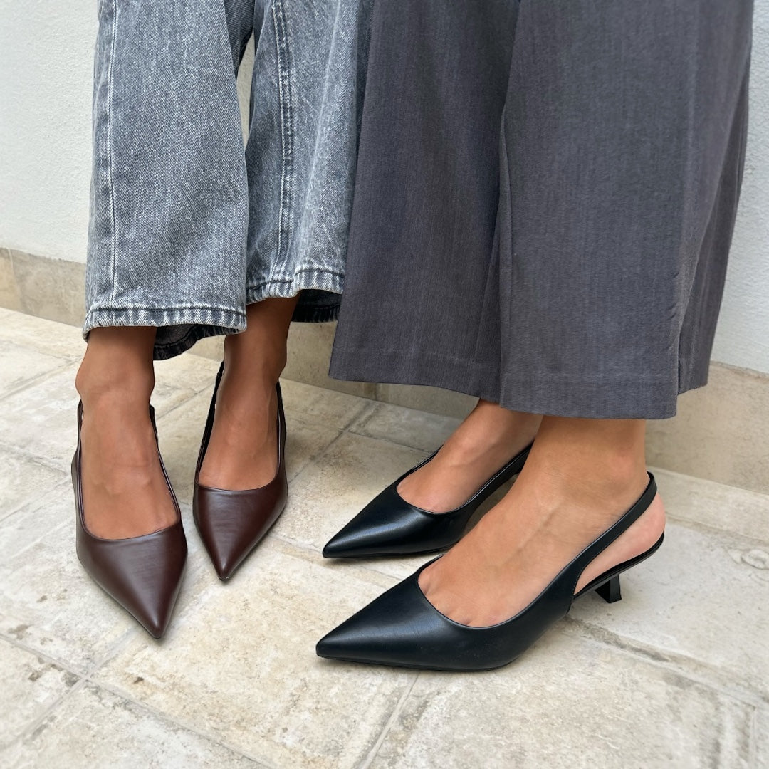 Salón destalonado ESTELA. Negro