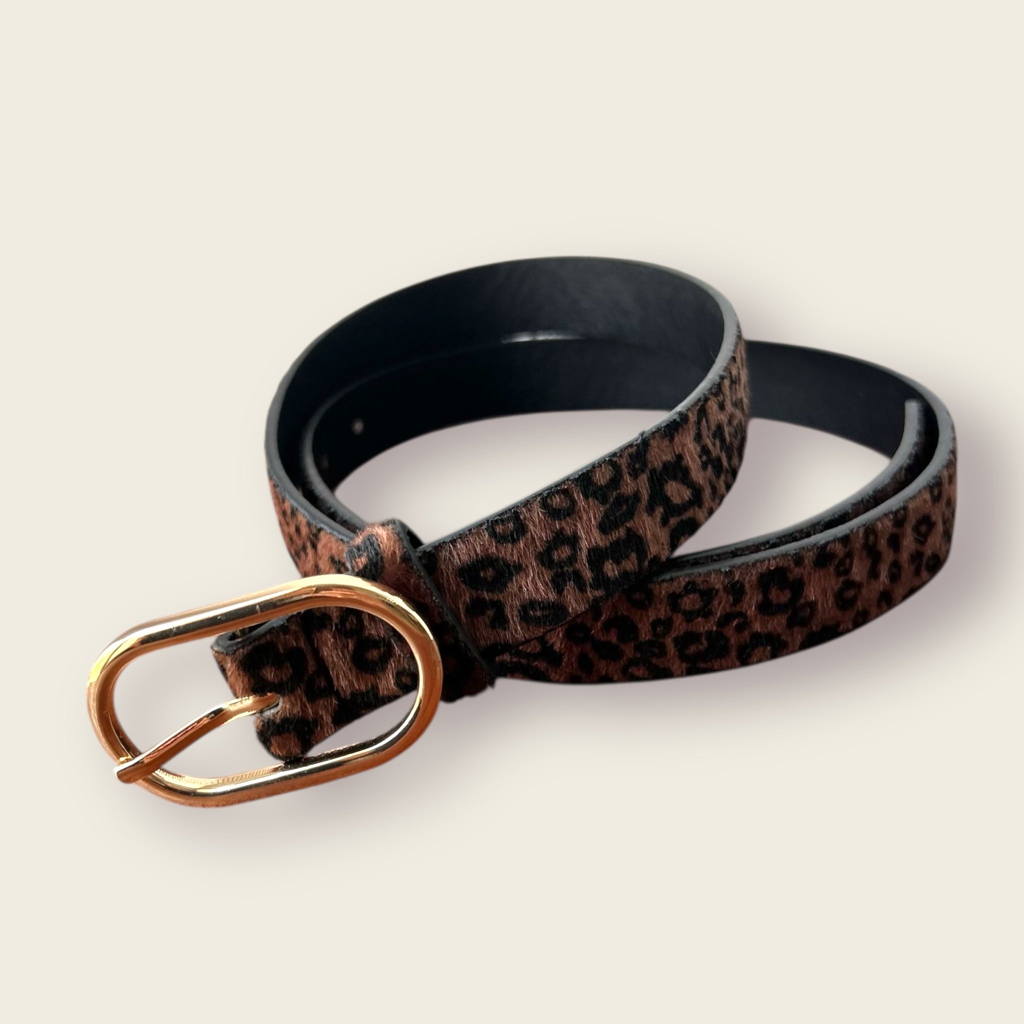 Cinturón SAVANA. Leopardo marrón