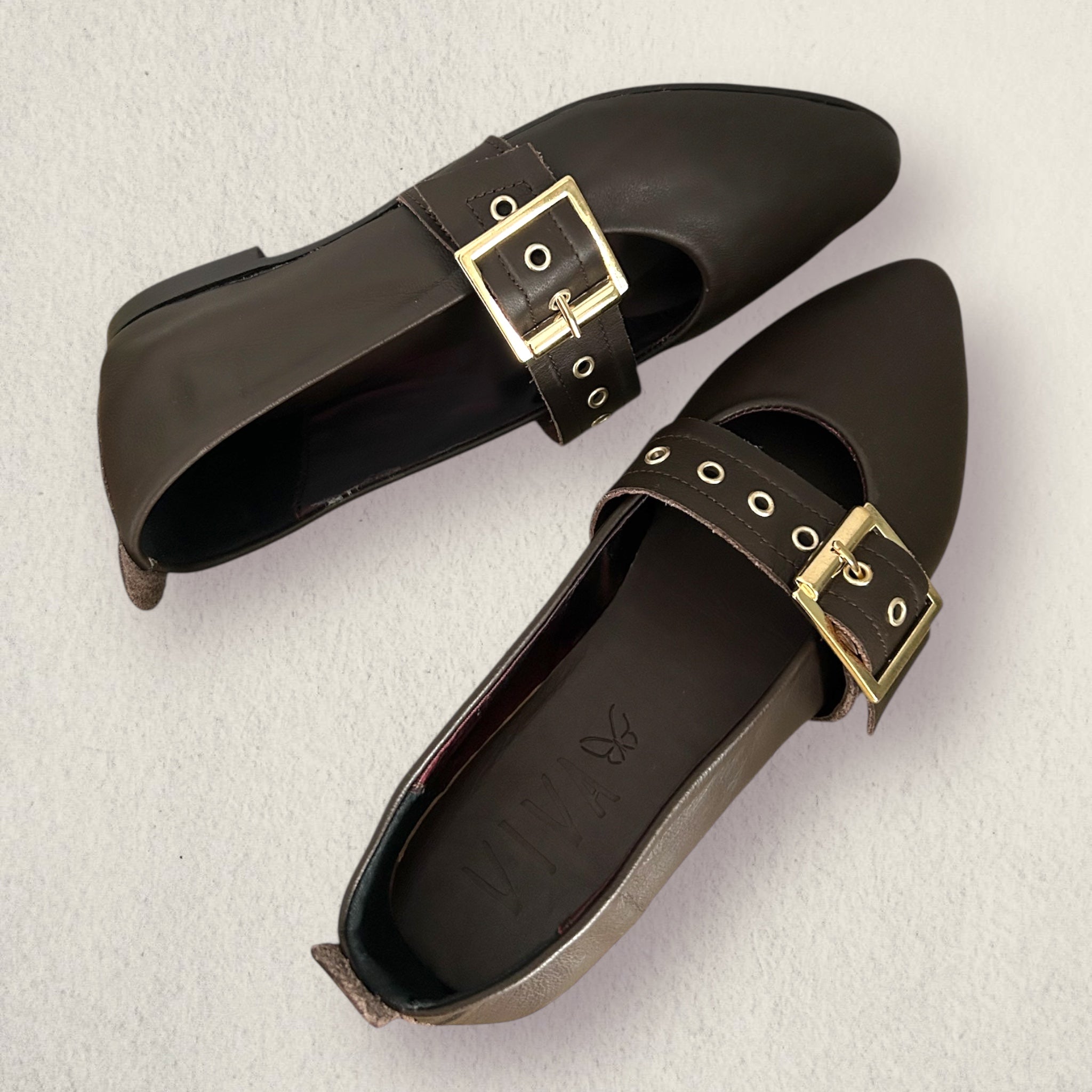 Manoletina marrón ELENA