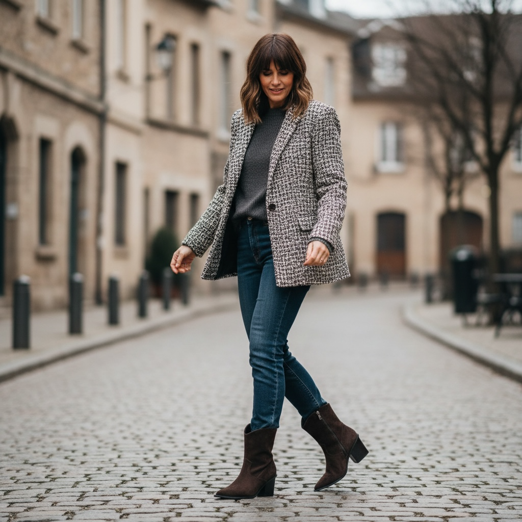 Botín marrón BRUNA