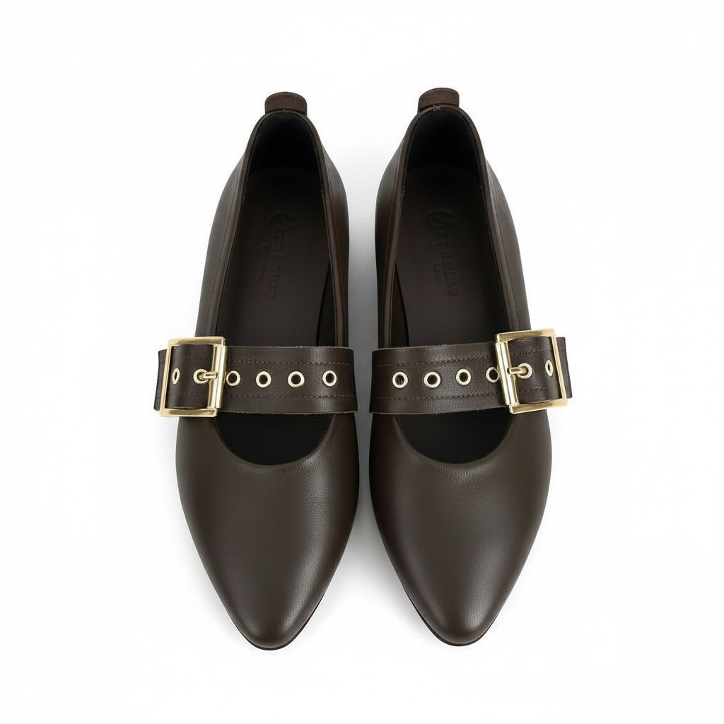 Manoletina marrón ELENA