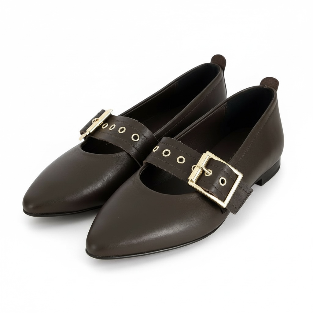 Manoletina marrón ELENA