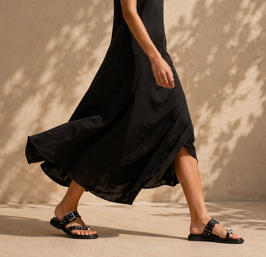Sandalia BIO ADARA. Negro