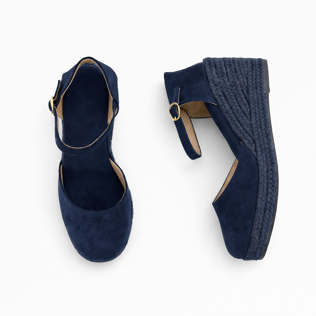 Cuña Esparto CARMELA Azul marino