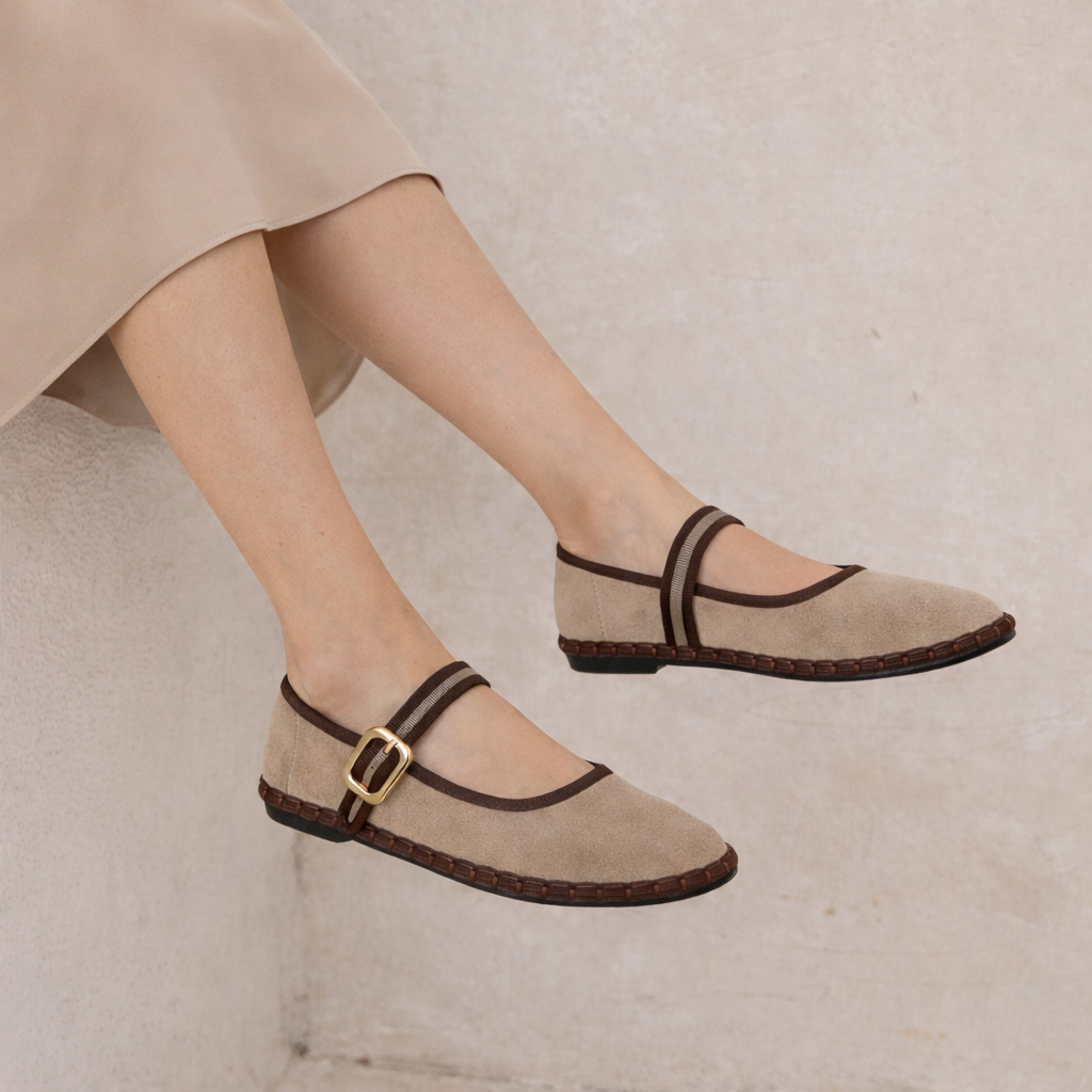 Mercedita ELSA Beis y Marrón