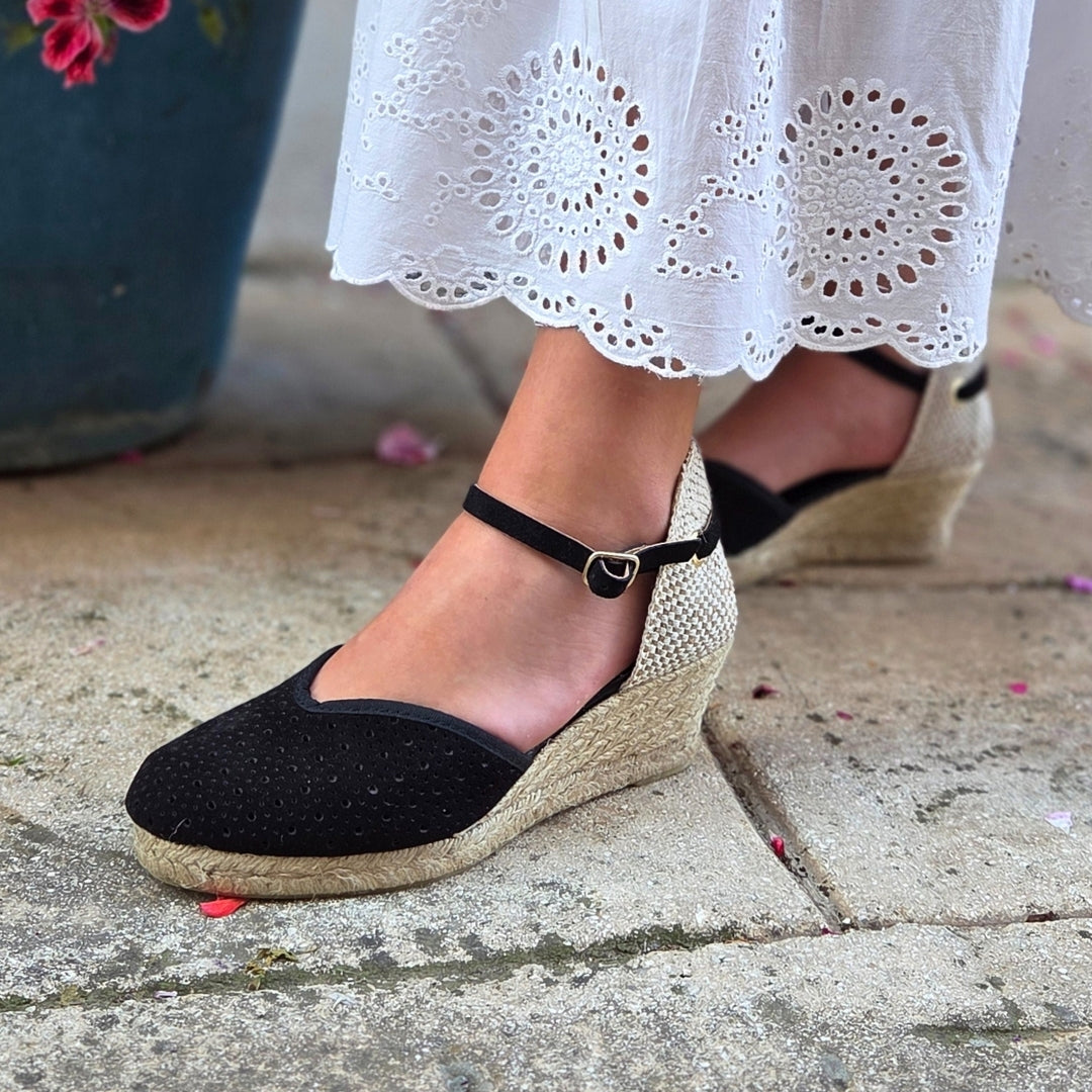 Cuña Esparto MARUJA. Negro
