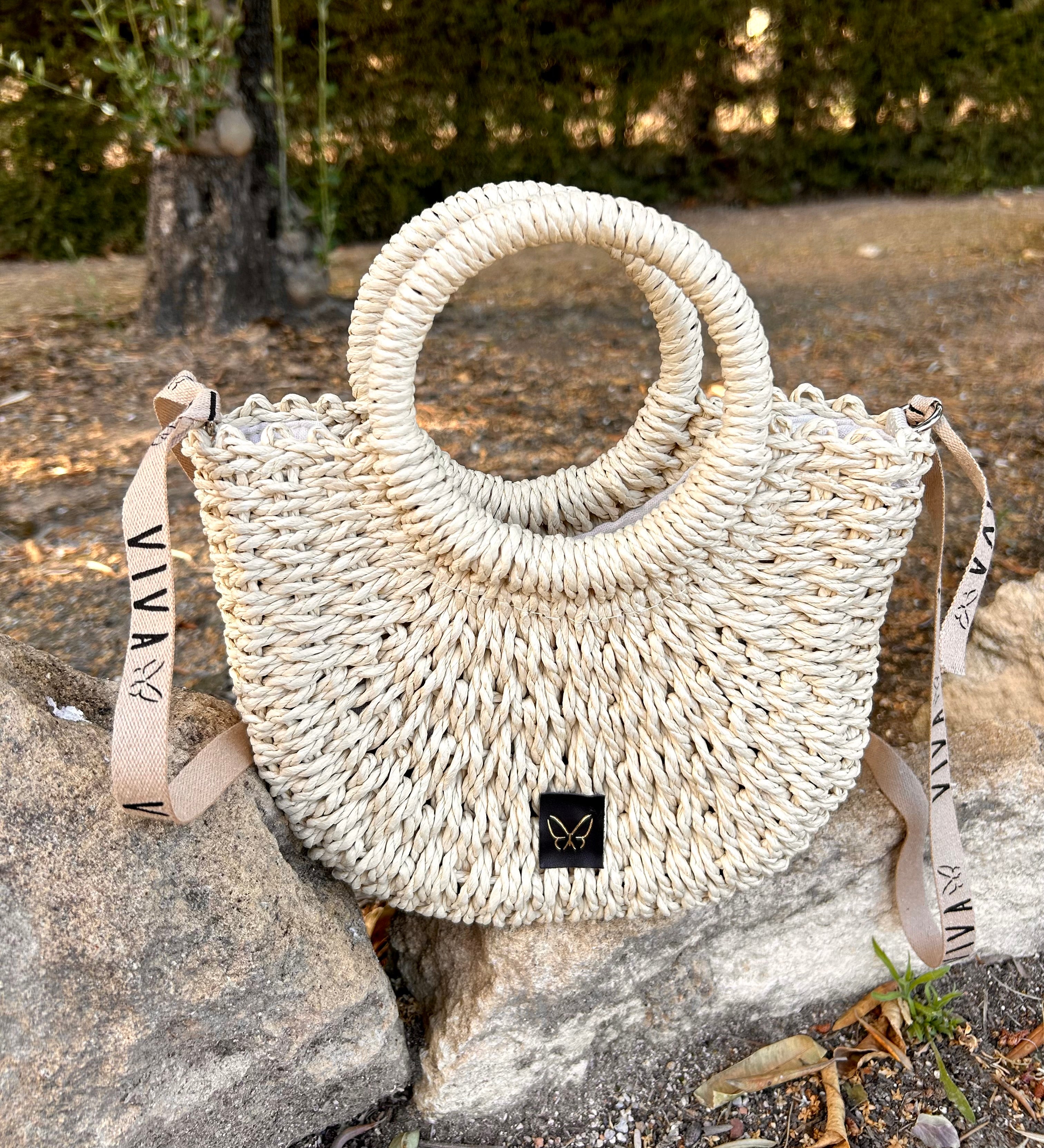 Bolso de Rafia CAPRI Beis