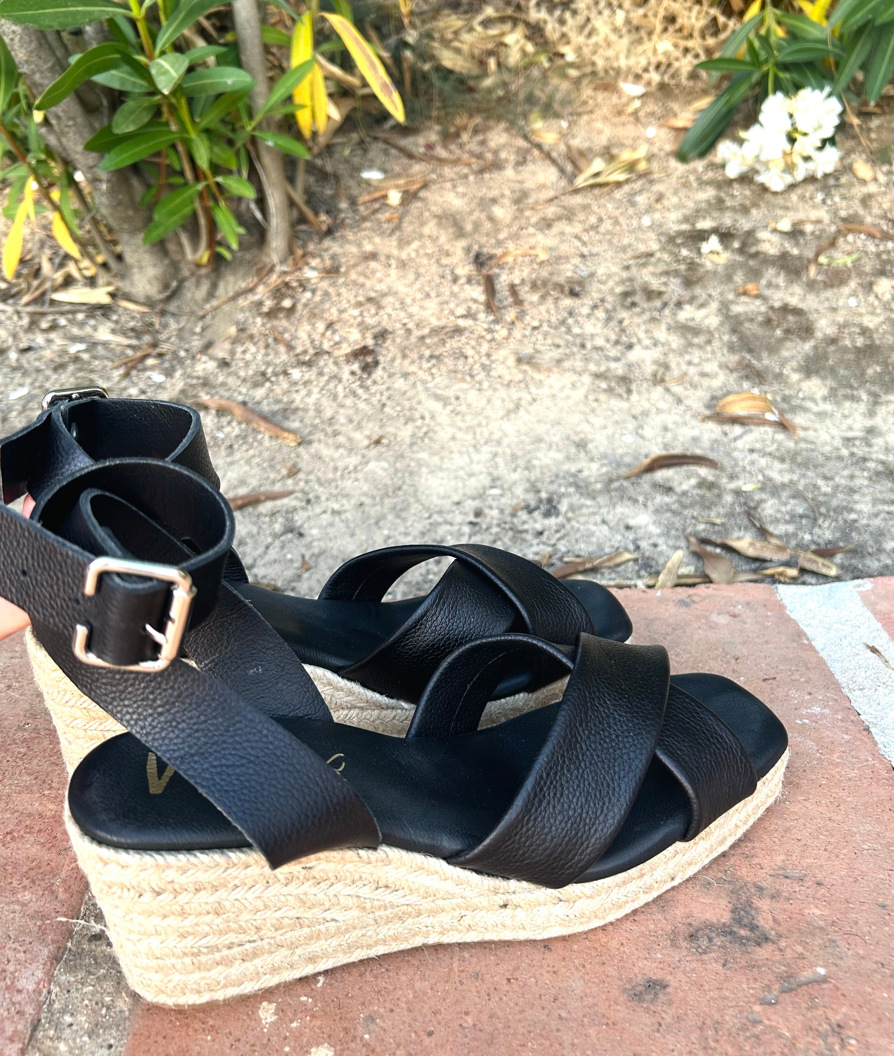 CUÑA ESPARTO AMIRA - NEGRO
