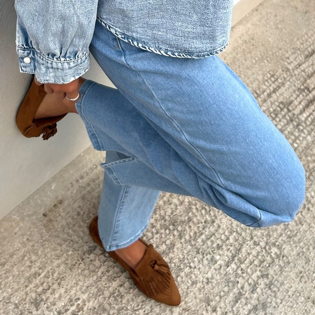 Mocasín VERA. Camel