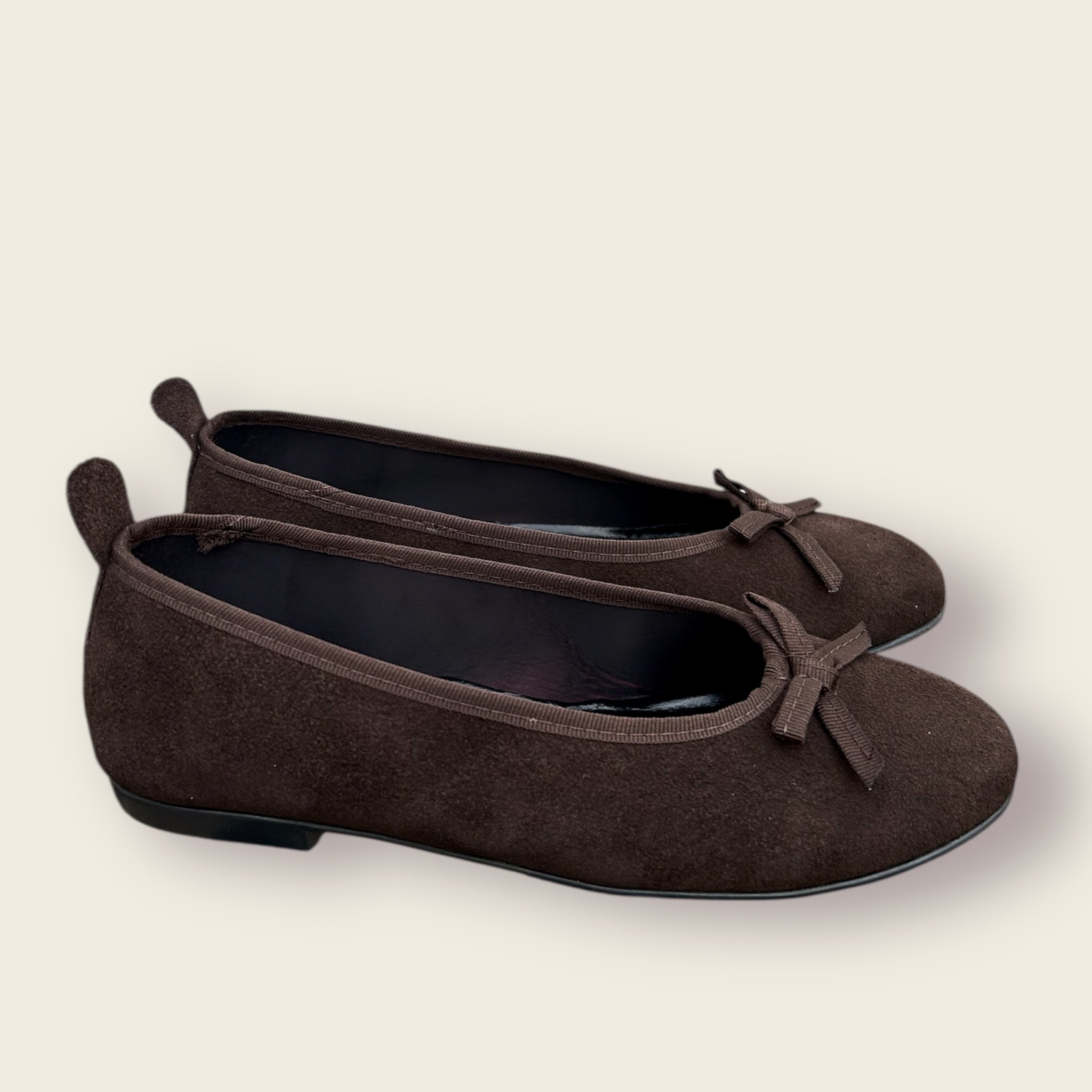 Manoletina GLORIA. Marrón chocolate