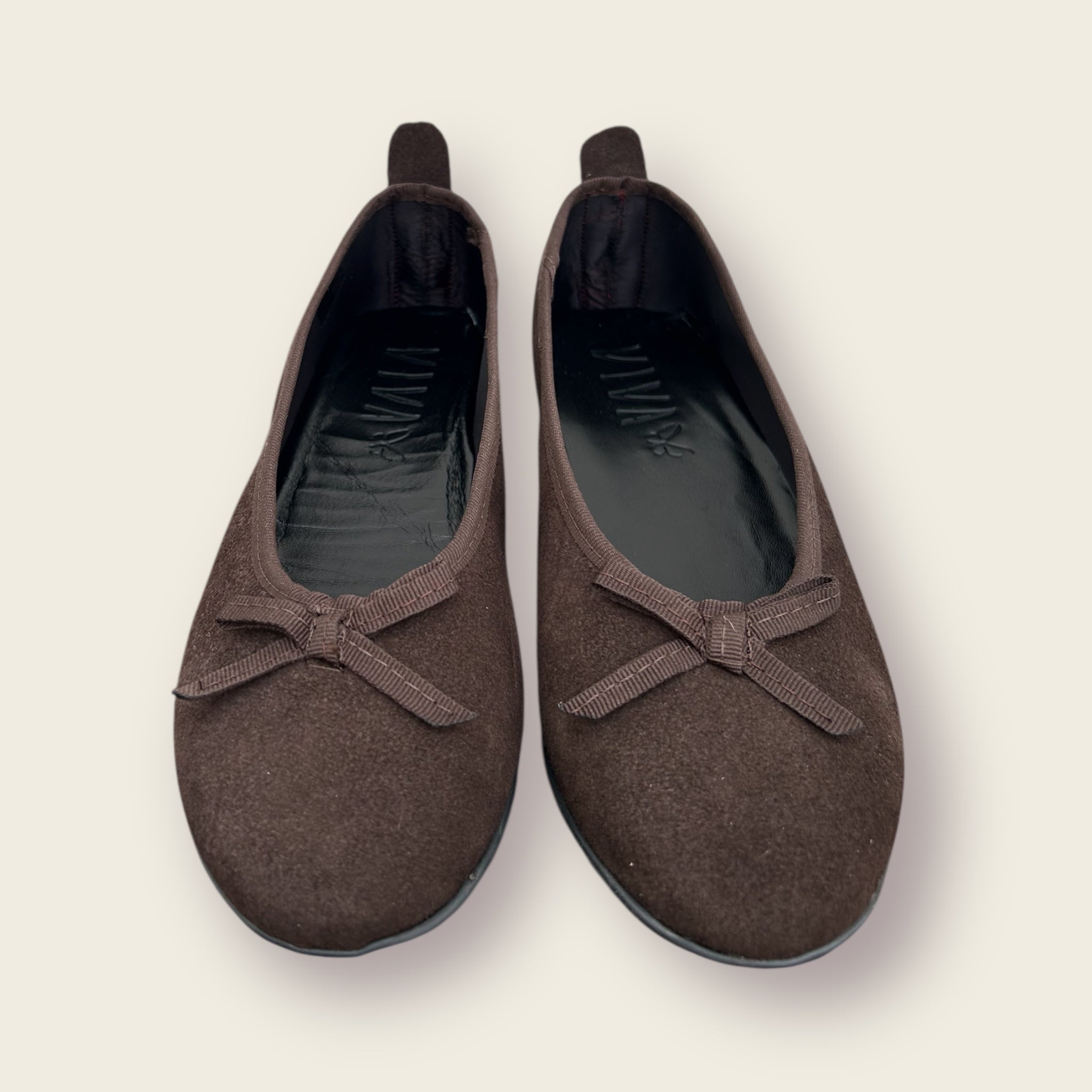 Manoletina GLORIA. Marrón chocolate