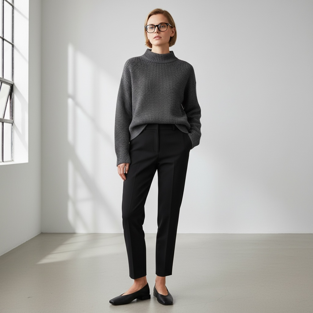 Zapato plano. CLARA. Negro